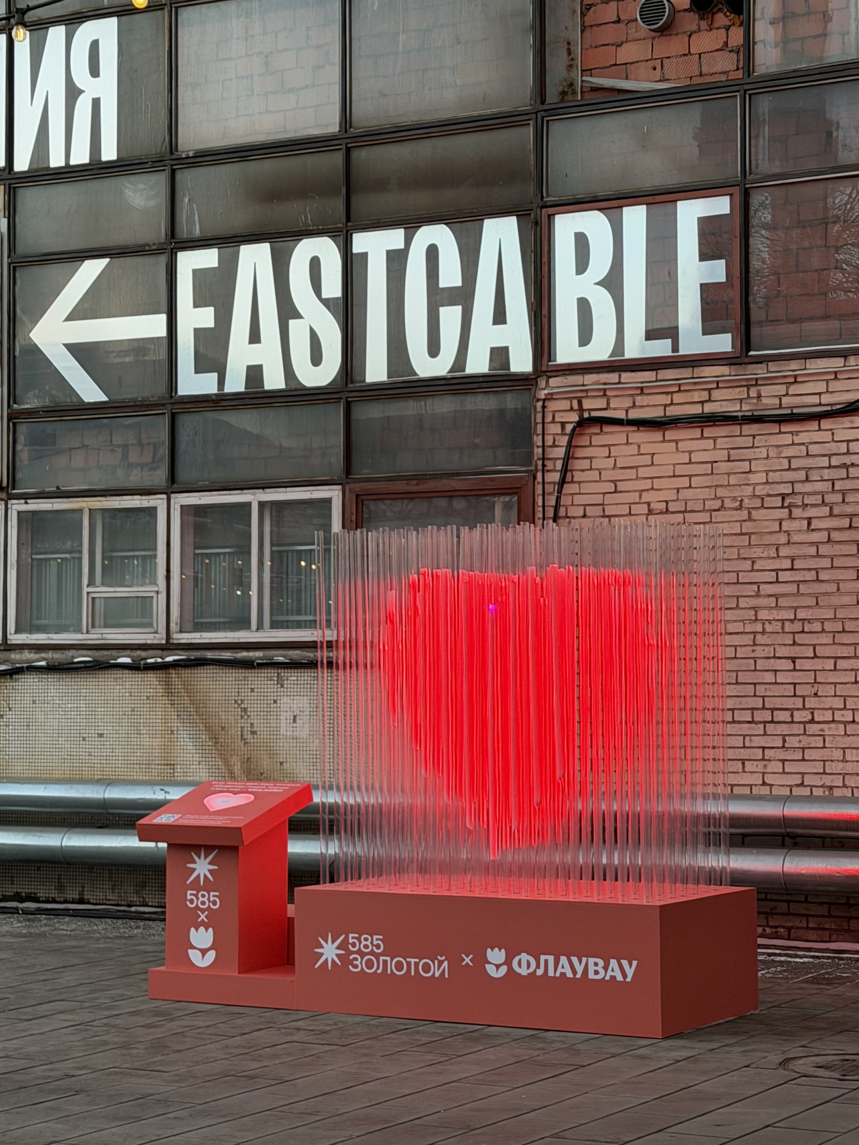 585 Золотой и Flowwow представили интерактивный арт-объект в «Севкабель Порту»